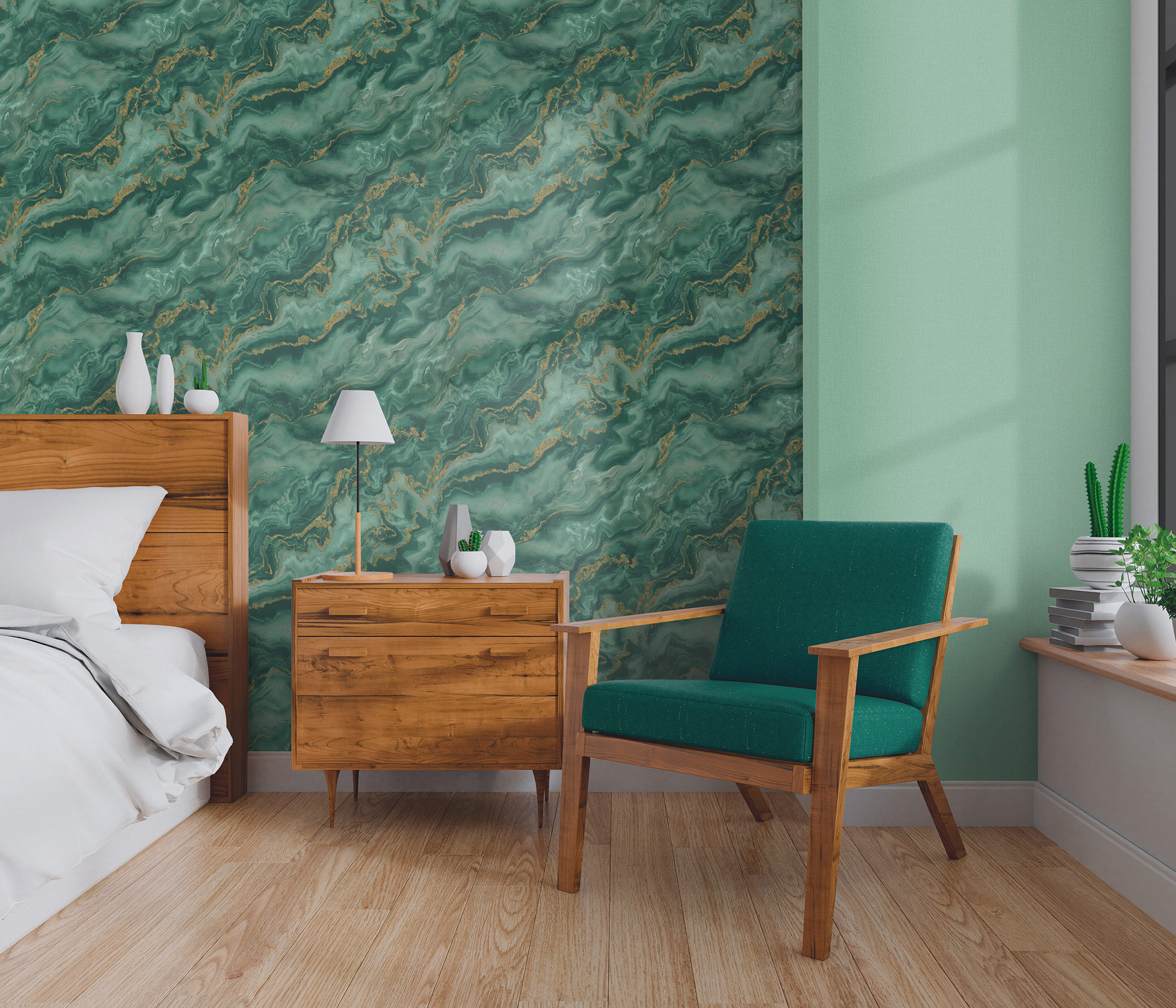 Erismann Vliestapete Elle 4 grün 1044719