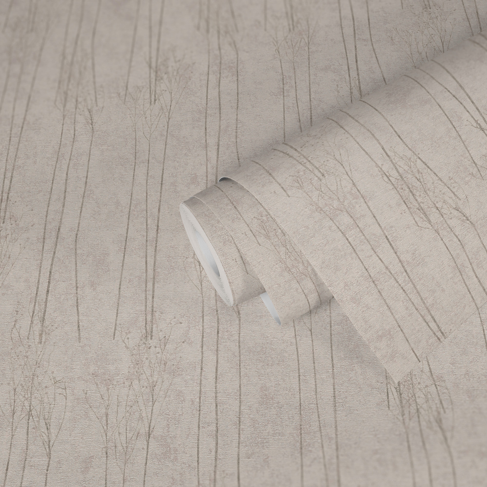 AS Vliestapete #Hygge Pampasgras Grau 386142