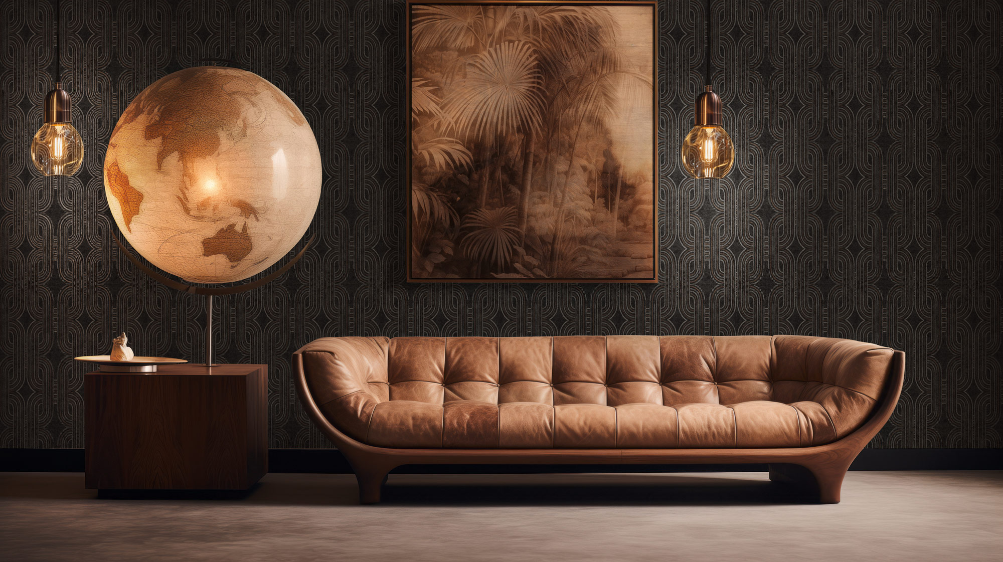 AS Vliestapete French Affair Struktur Schwarz 399374