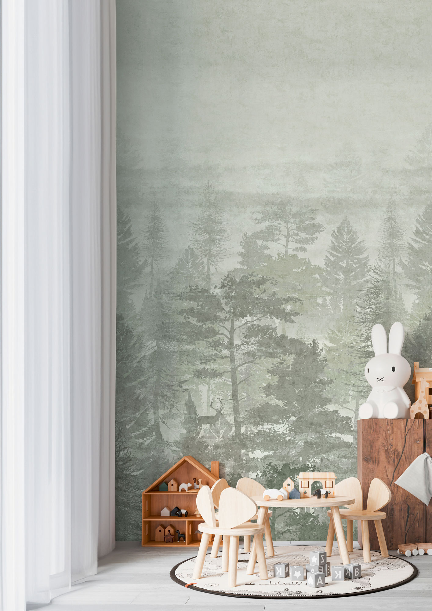 AS Vliestapete Lilly & Luis Wald Grün 770691