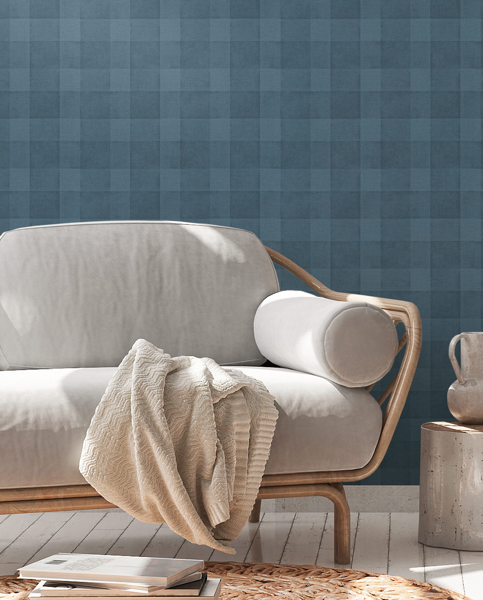 AS Vliestapete Deco Satintapete Tapete Kariert 386642