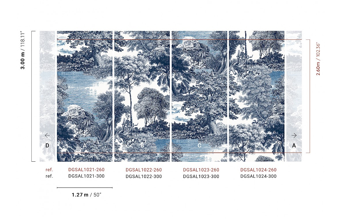 Masureel Fototapete Panel Amazone Salcey Delft DGSAL1021260