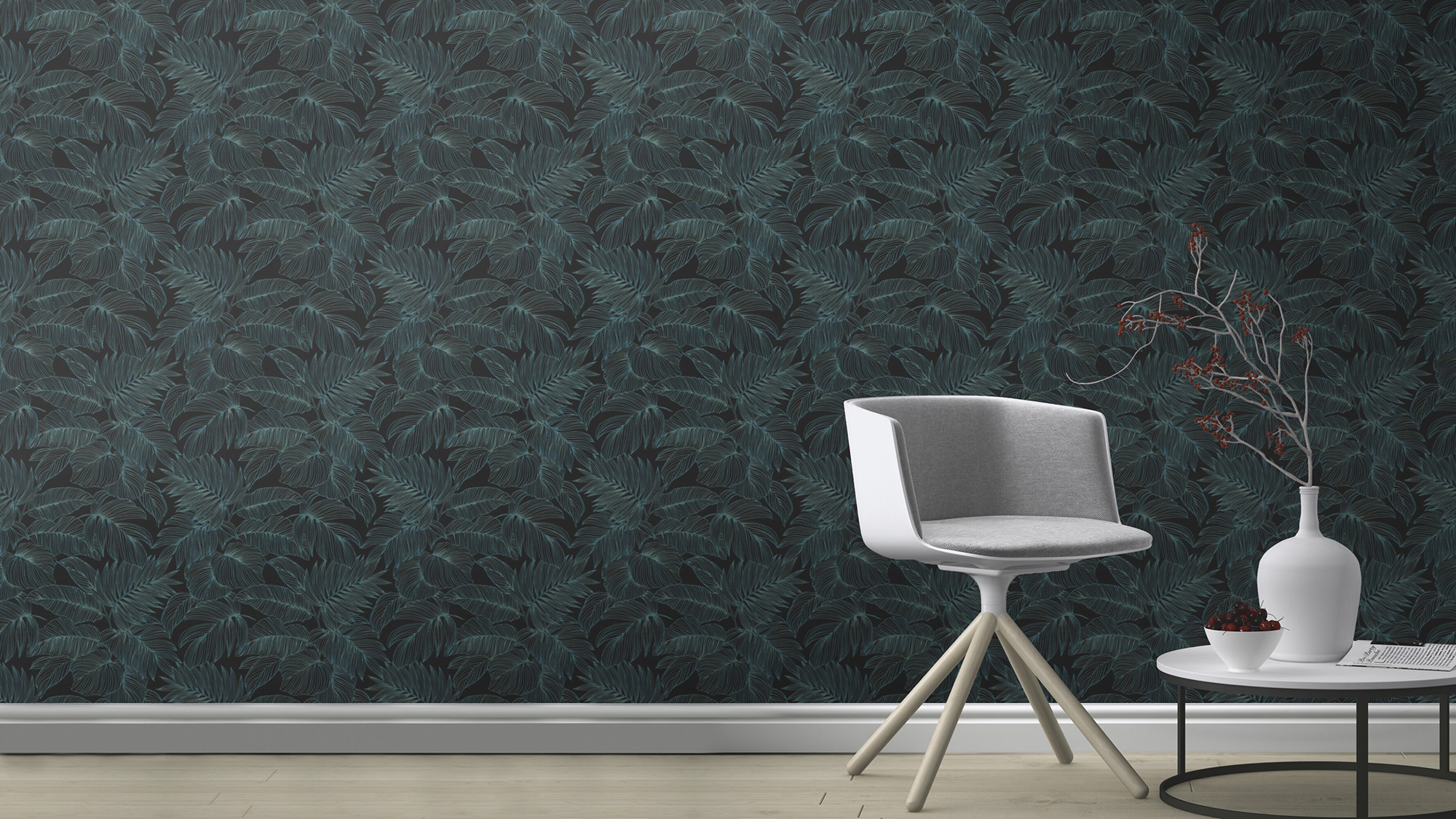 Rasch Vliestapete Symphony Schwarz-Blauschwarz 865158