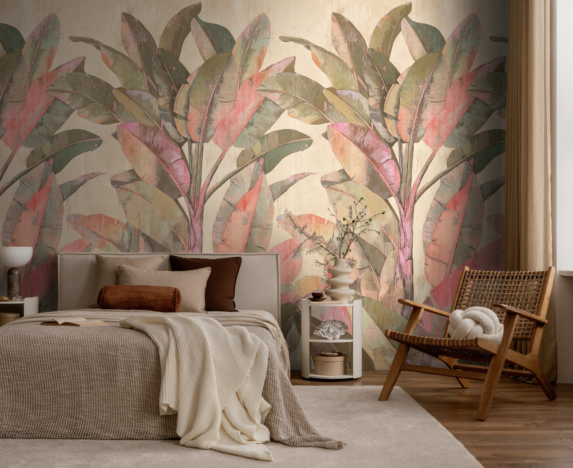 AS Fototapete The Wall 4 Bäume Beige 792498