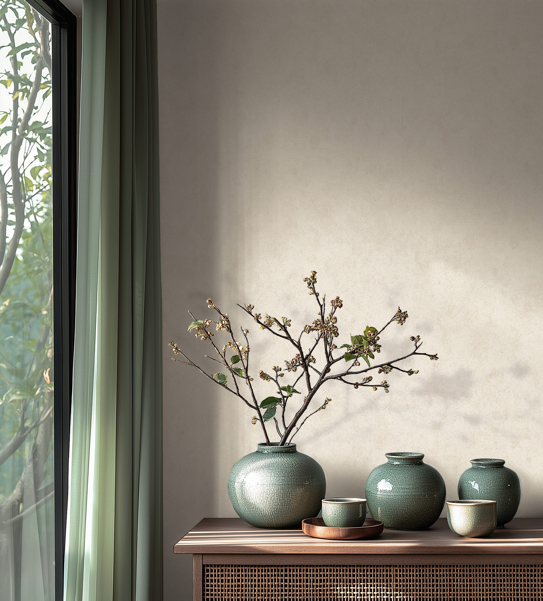 AS Vliestapete MS Hot Spots Unis Creme 369247