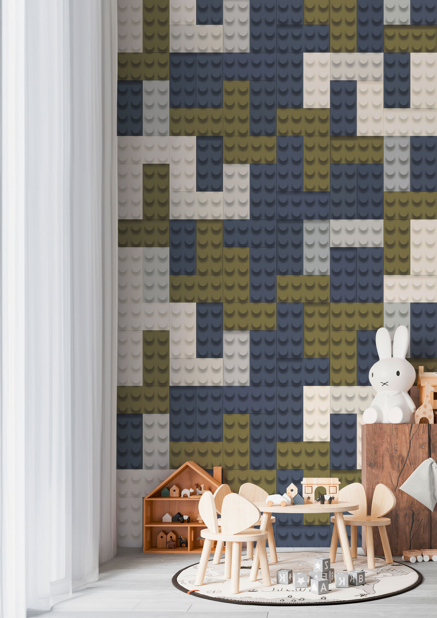 AS Vliestapete Lilly & Luis Bausteine Beige 770651