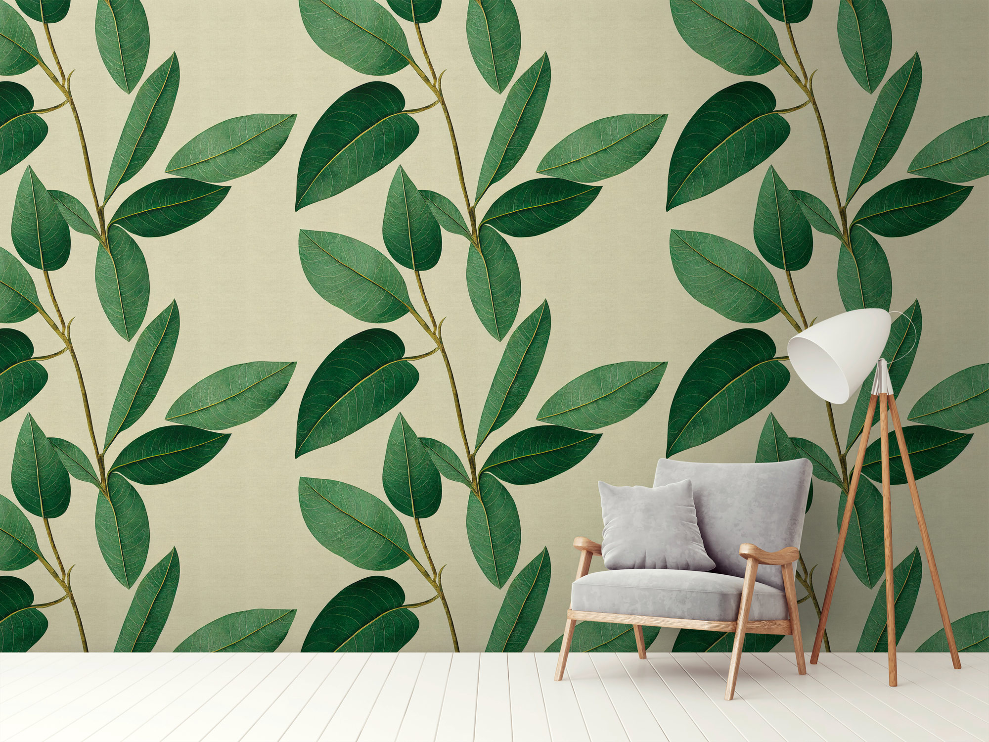 Livingwalls Vliestapete The Wall 3 Blätterranke 398661