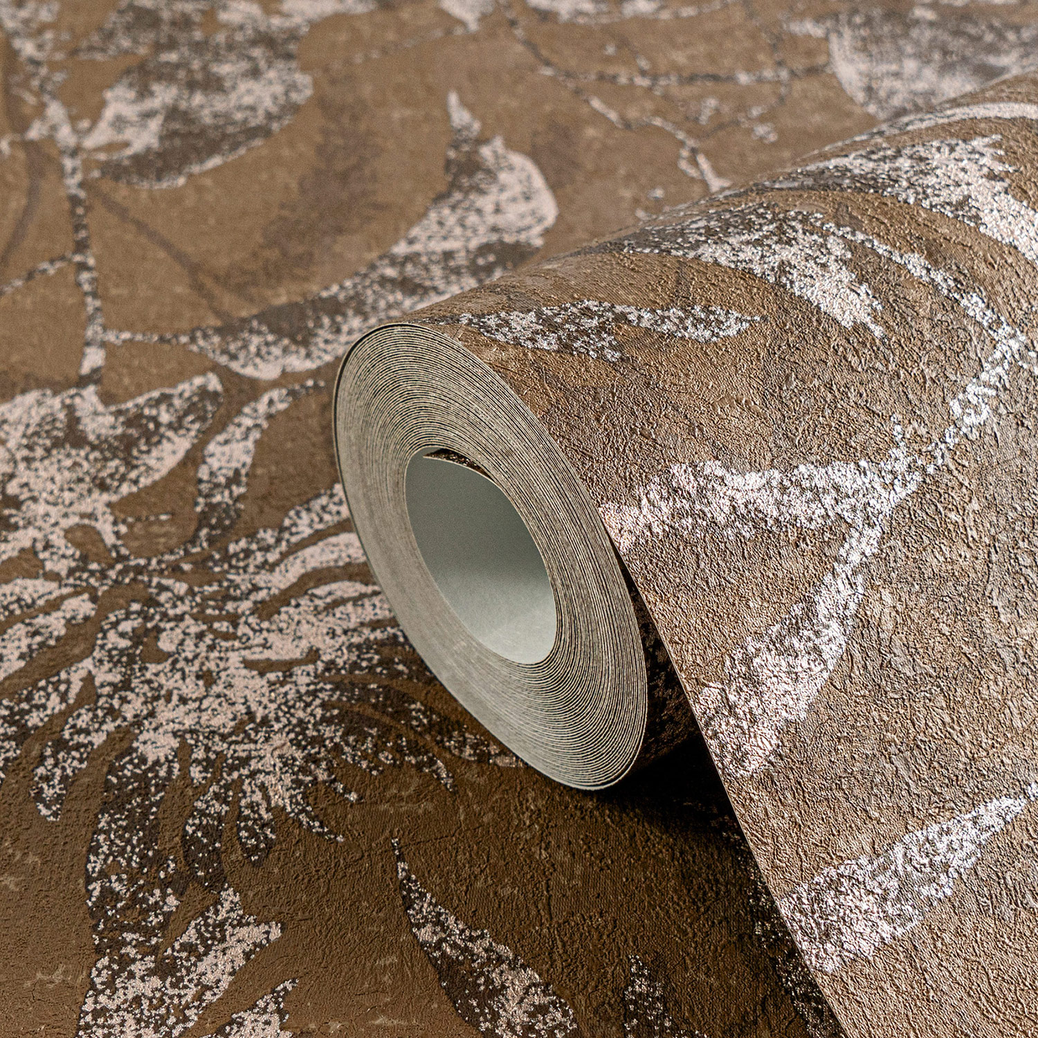 AS Vliestapete MS Hot Spots Floral Braun 782034