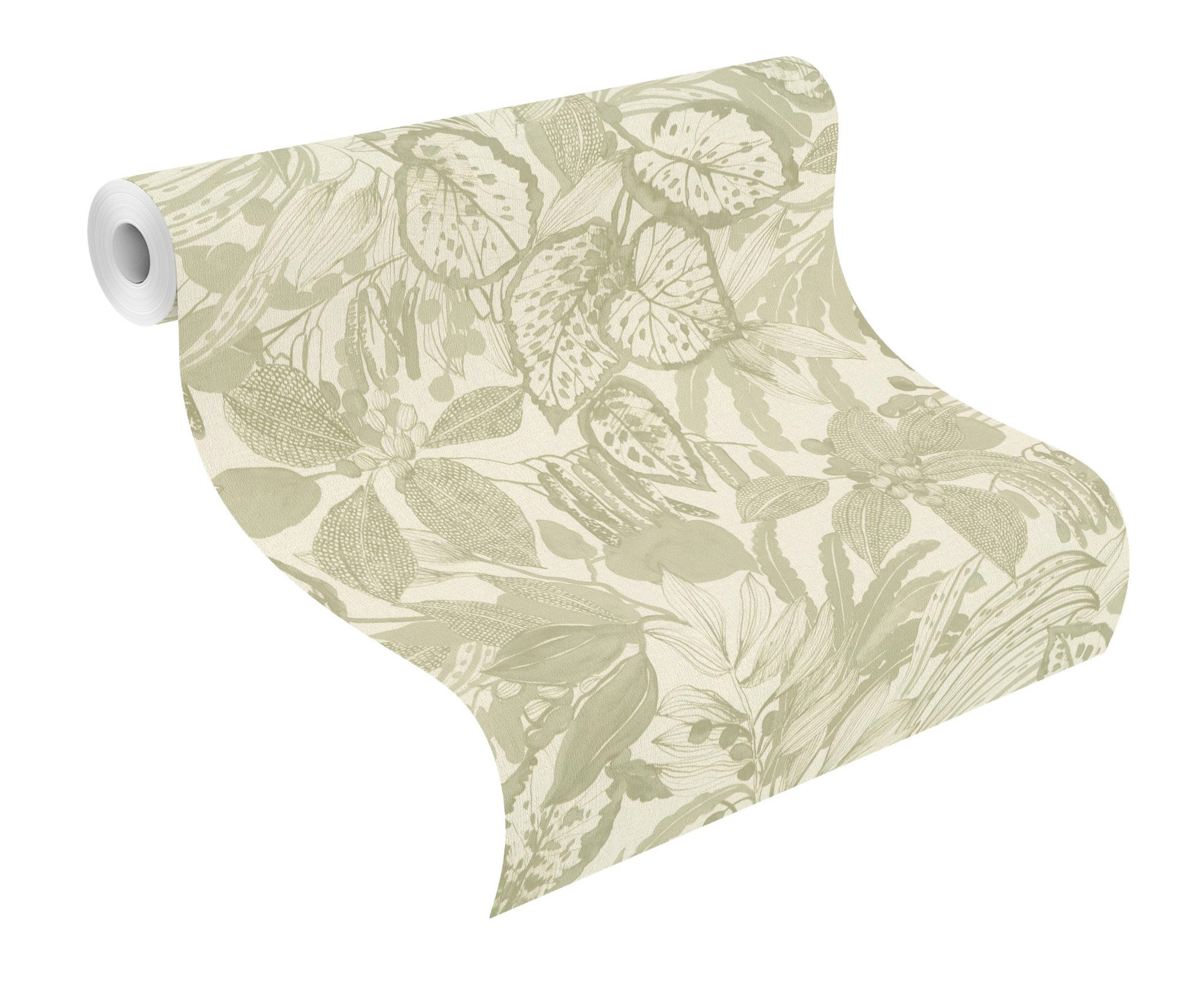 Rasch Vliestapete Liverna Grün-greige 554922