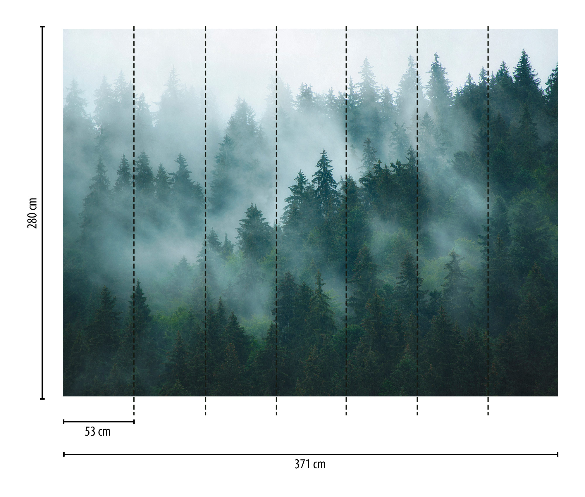 Livingwalls Vliestapete The Wall 3 Landschaft 398981