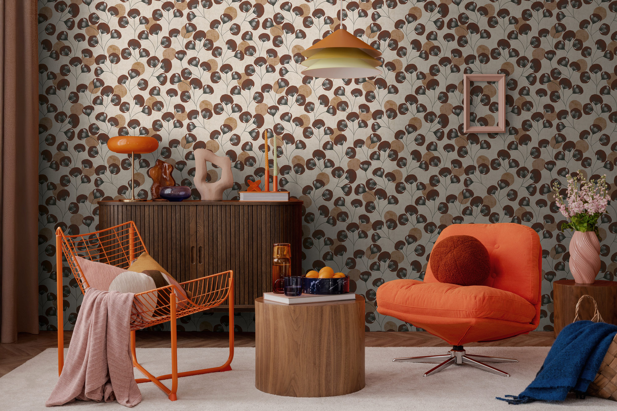 AS Vliestapete Nordic Feeling Floral Braun 791514