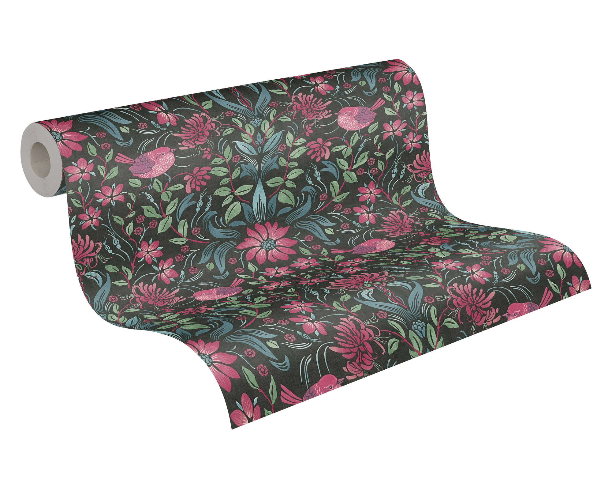 AS Vliestapete Maison Charme Floral schwarz 390751