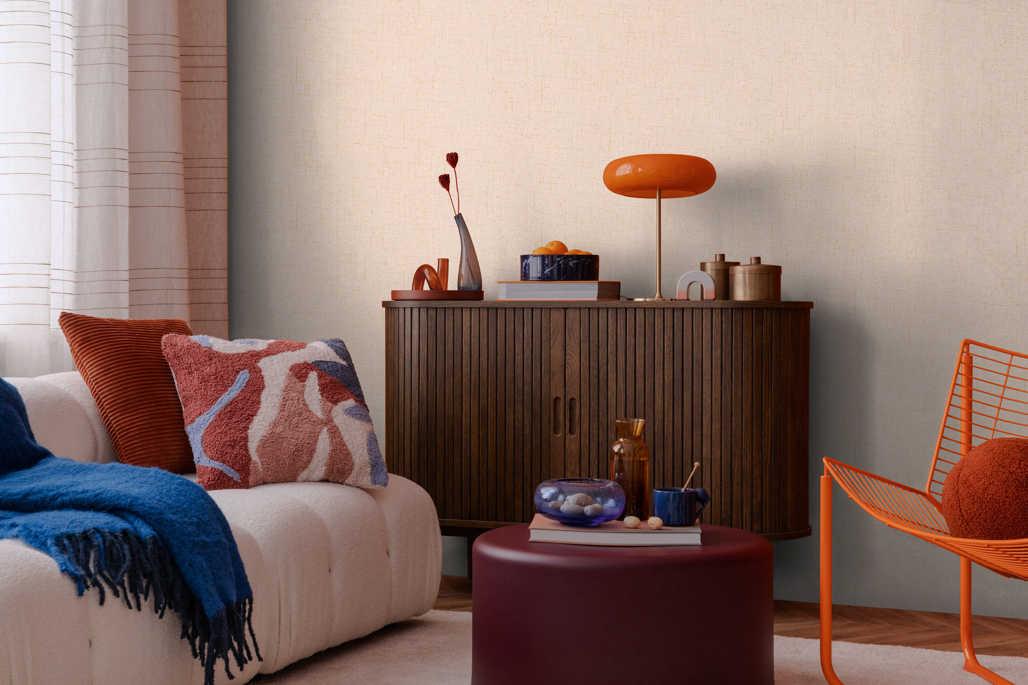 AS Vliestapete CosmoLiving Uni Rosa 790666