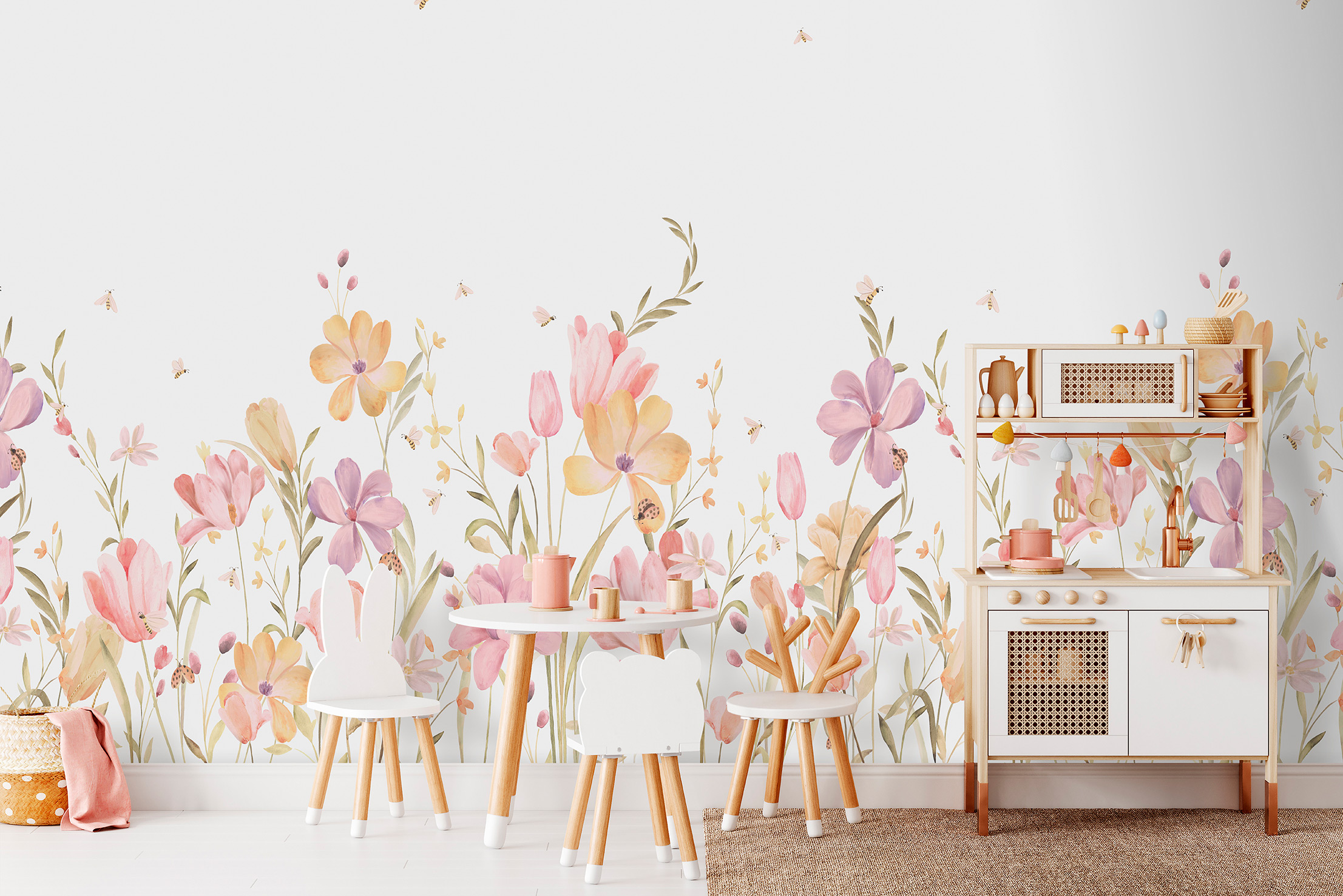 Decoprint Fototapete Cute Walls Honiblumen CW61291