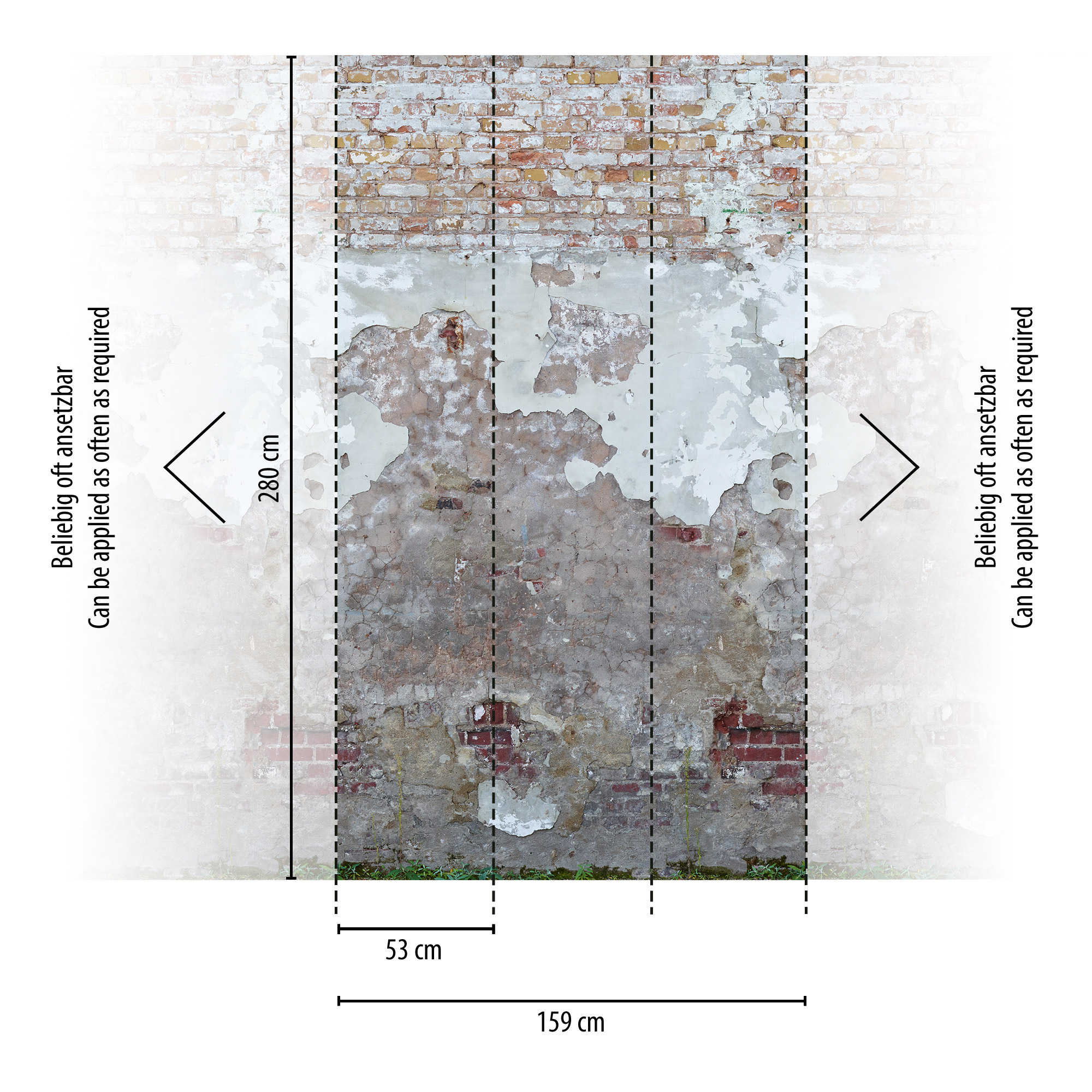 Livingwalls Vliestapete The Wall II Steinoptik 392341