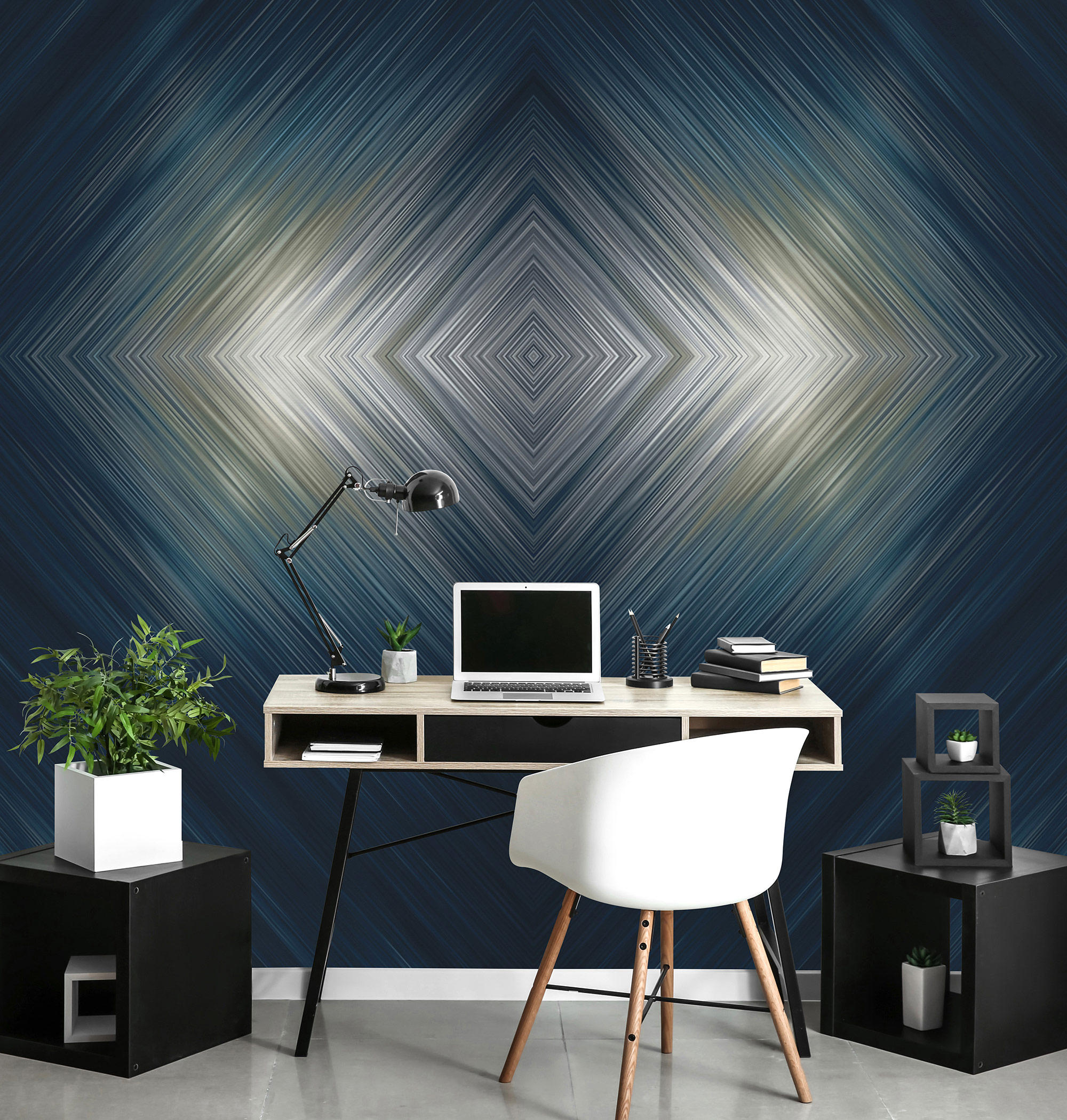 Erismann Fototapete GMK Art Edition Lightning blau 224915