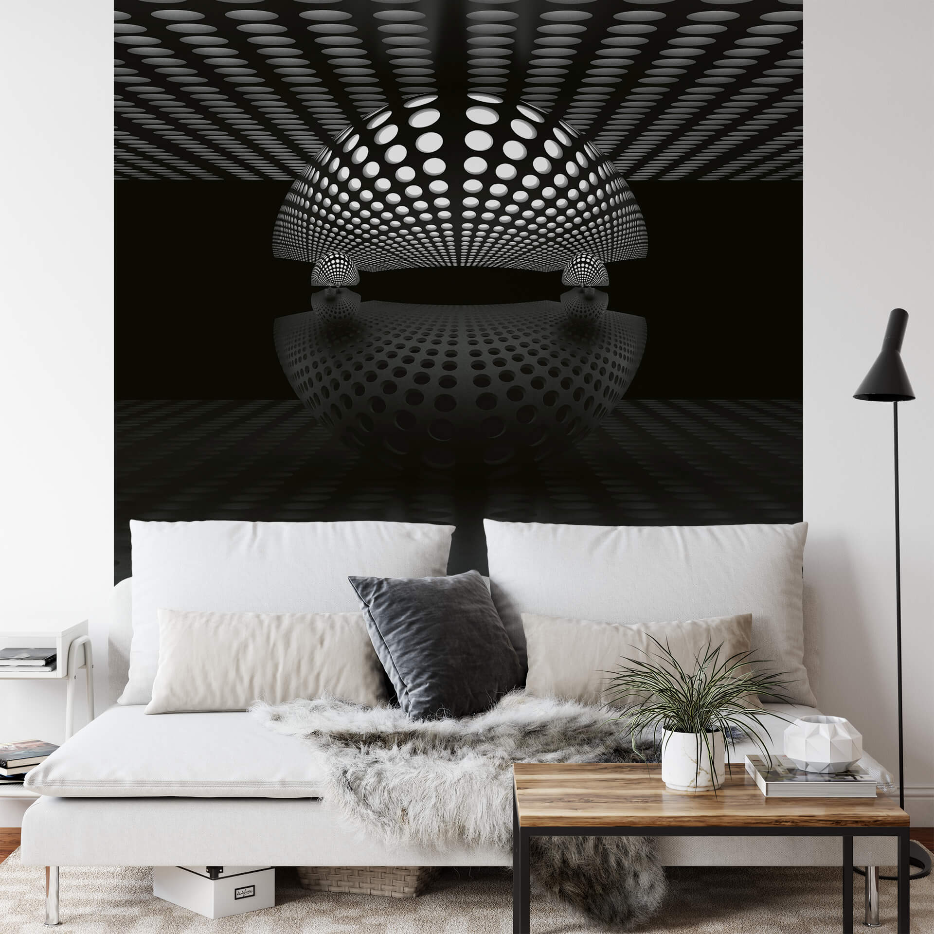AS Fototapete Designwalls 2.0 3D Sphere Silver DD119064