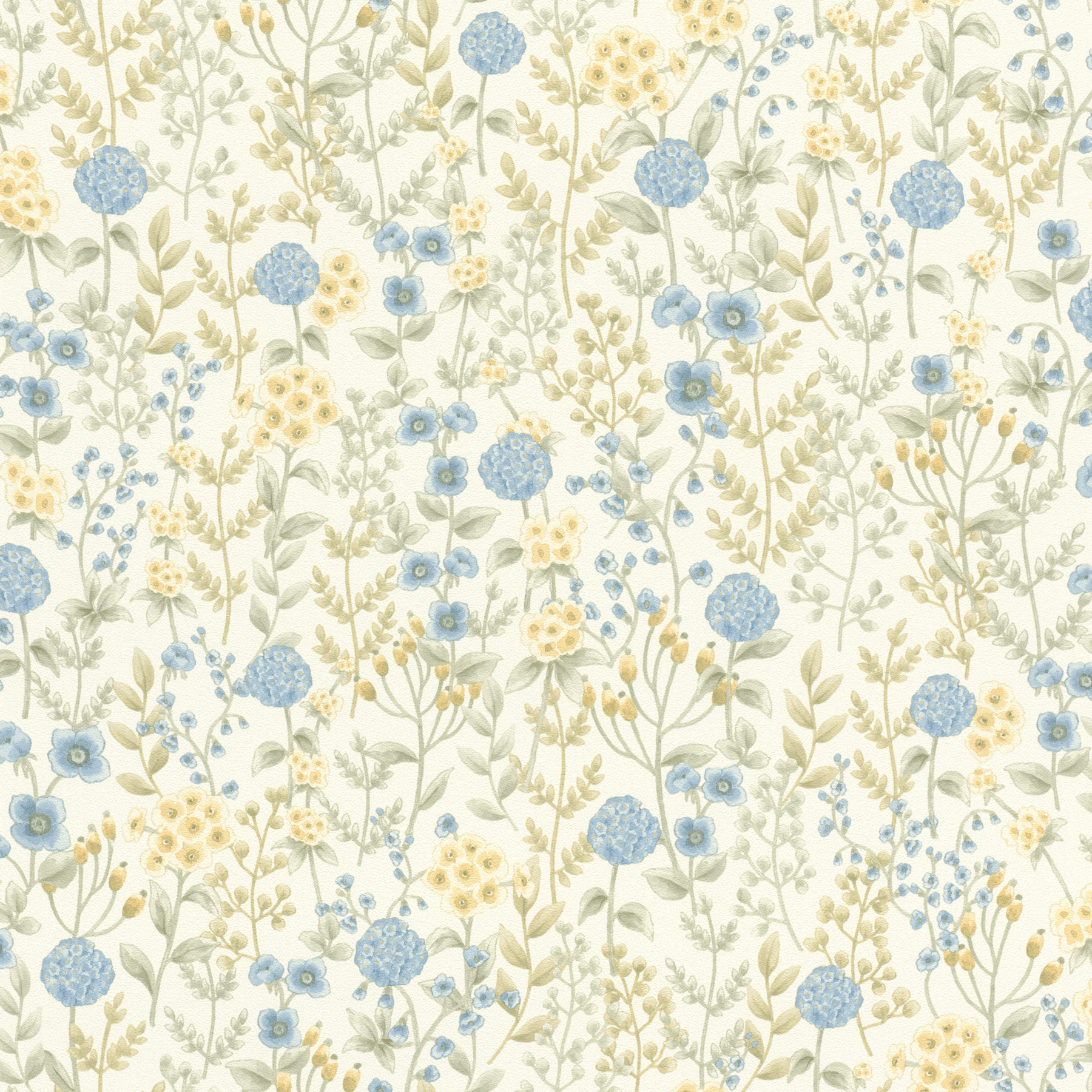 Rasch Vliestapete Beltesto Blau Floral 793710