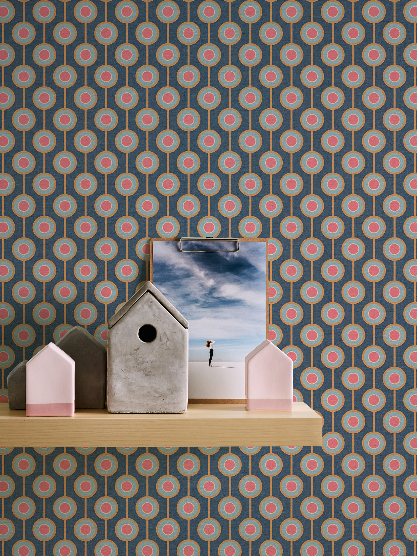 AS Creation Vliestapete Retro Chic Blau 395371