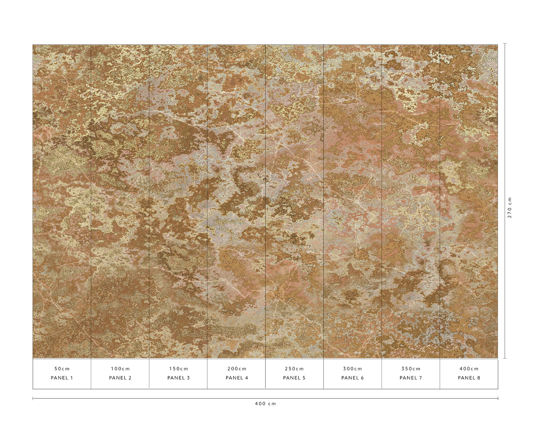 Erismann Fototapete GMK Art Edition Microscope gold 224810