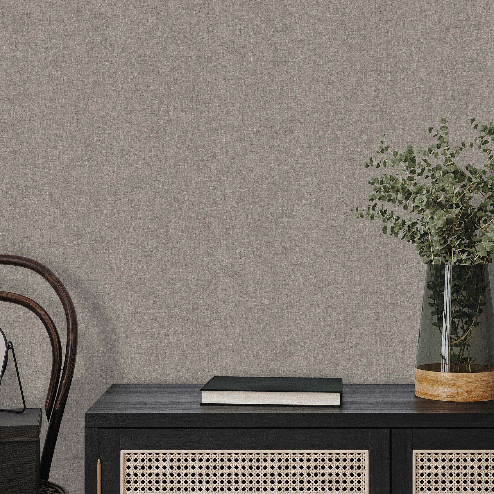 Hohenberger Vliestapete Artist Collage Uni Coffee 27277