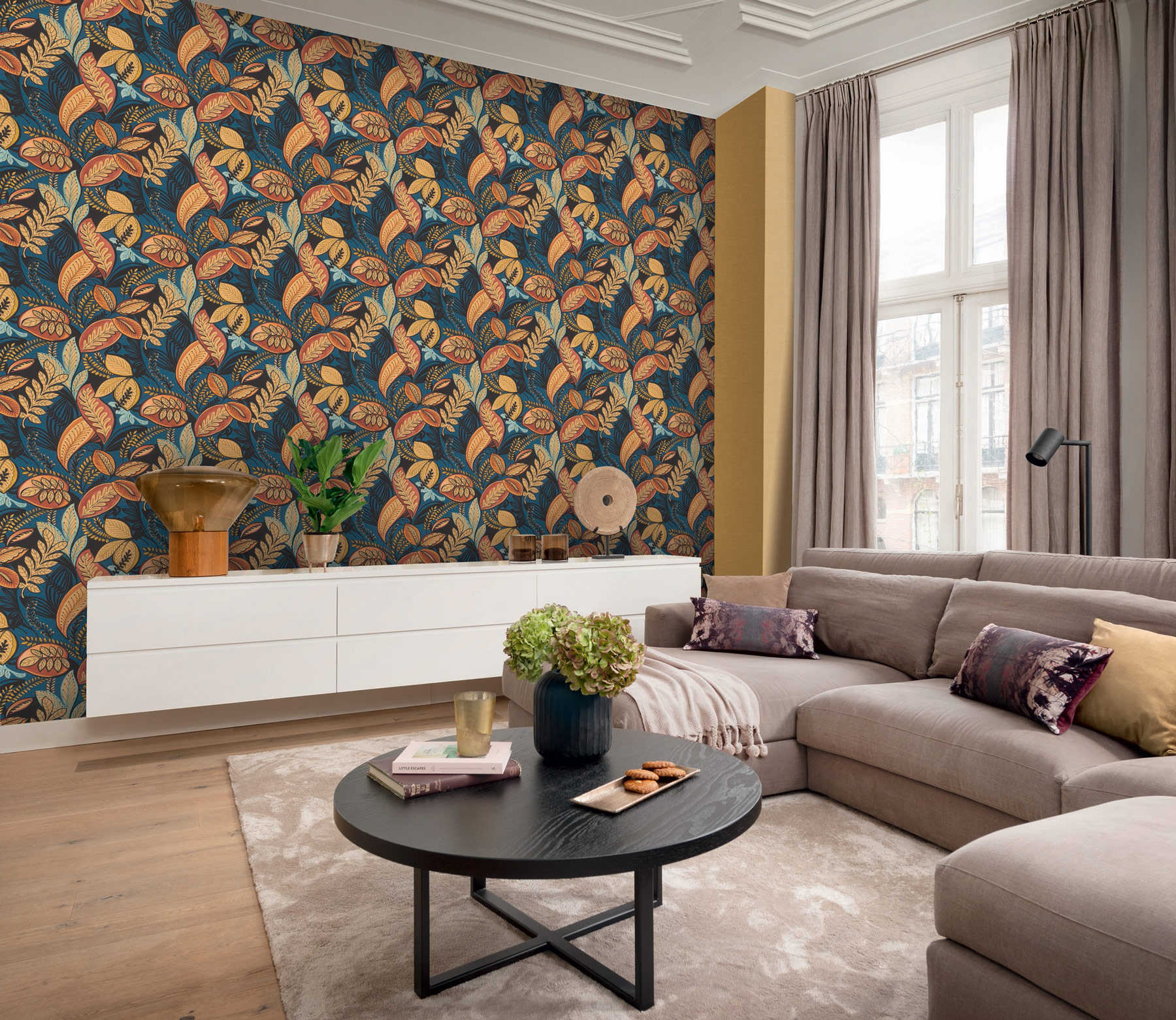 Rasch Vliestapete Country Charme Gelb-ocker 452075