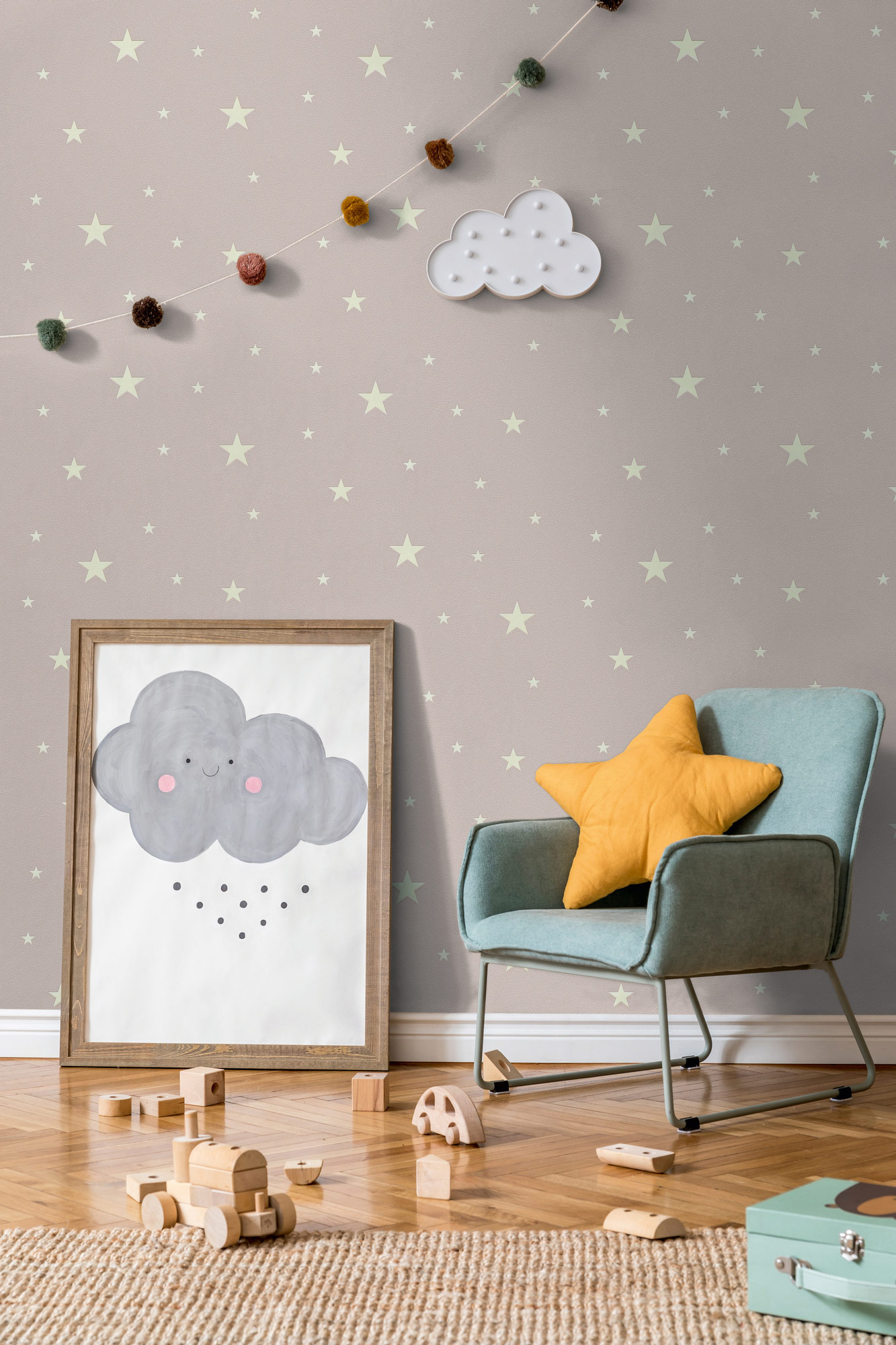 AS Vliestapete Kids Studio Kinderzimmertapete Braun 324402