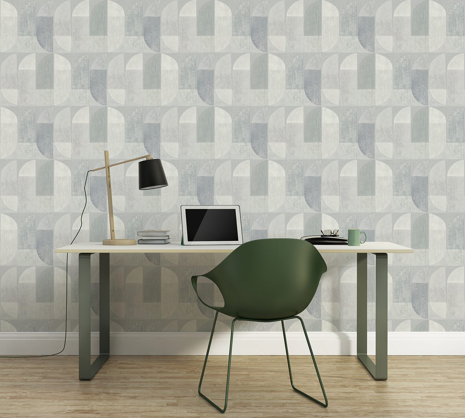 AS Création Vliestapete Geo Nordic grau 375315