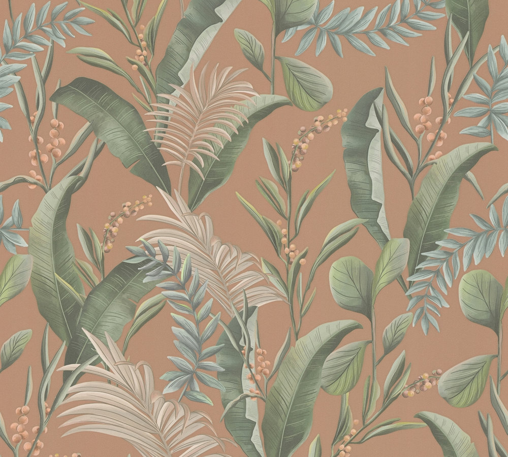 Livingwalls Vliestapete Drawn Into Nature Floral 394362