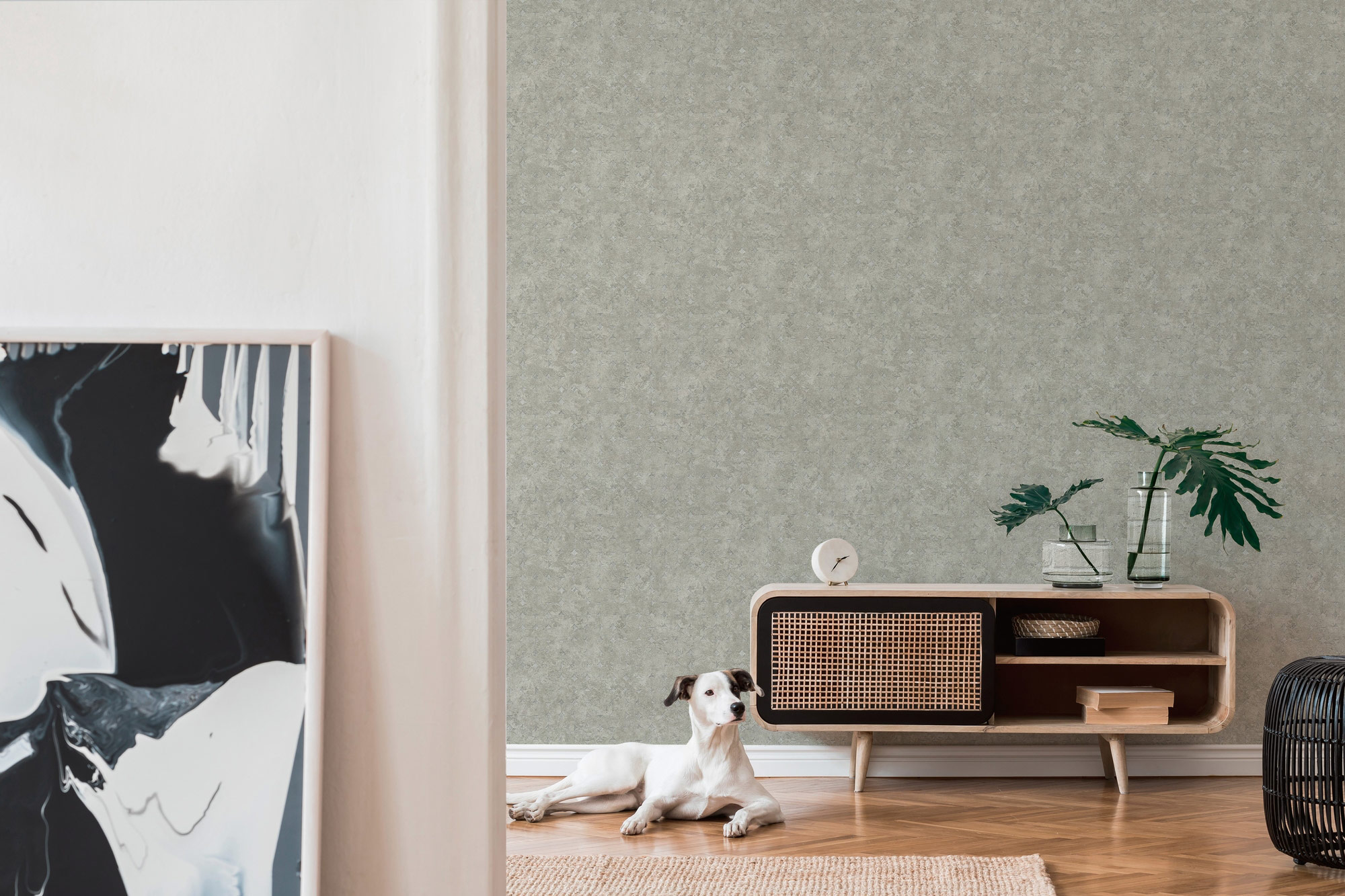 Livingwalls Vliestapete Stories of Life Used-Look Grau 39656