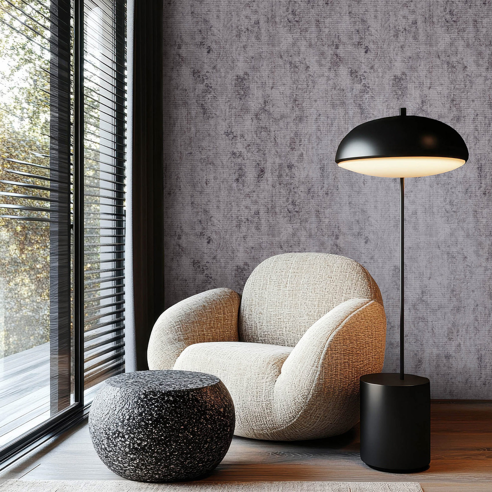 Hohenberger Vliestapete Cerra Fleur Blue Grey 81425