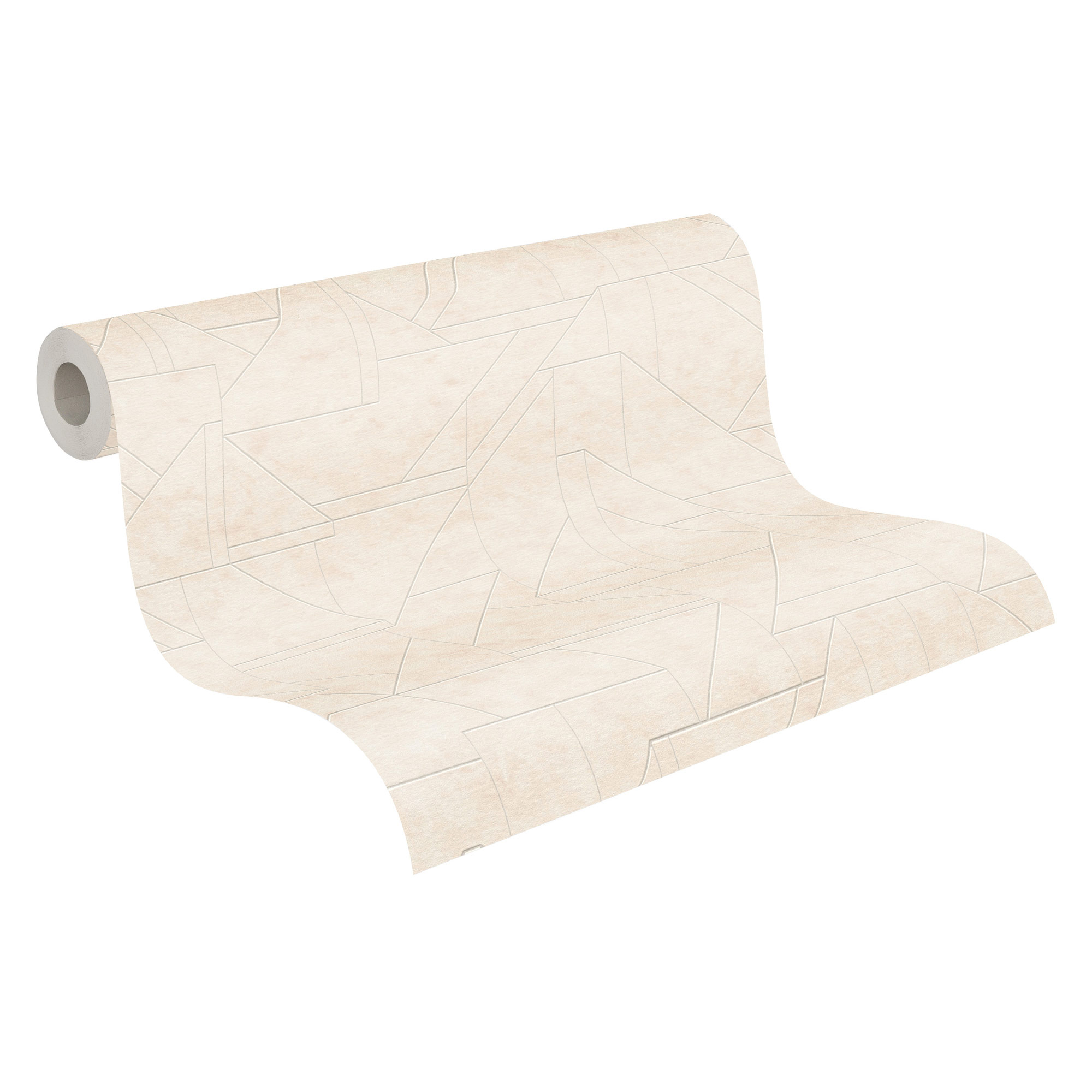 AS Vliestapete MS Travel Styles Geometrisch Creme 391182