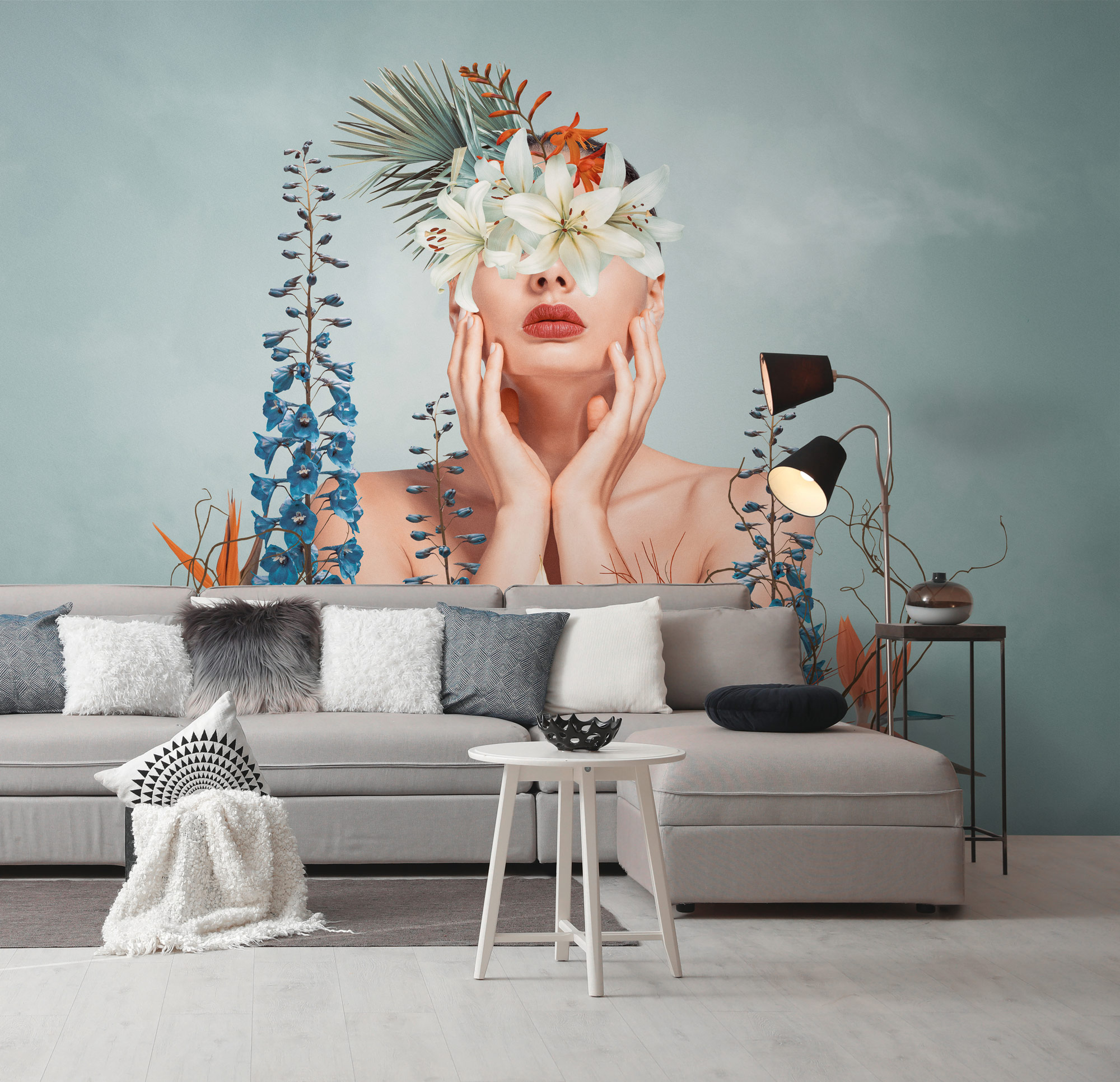 Livingwalls Vliestapete The Wall 3 Frau 399111