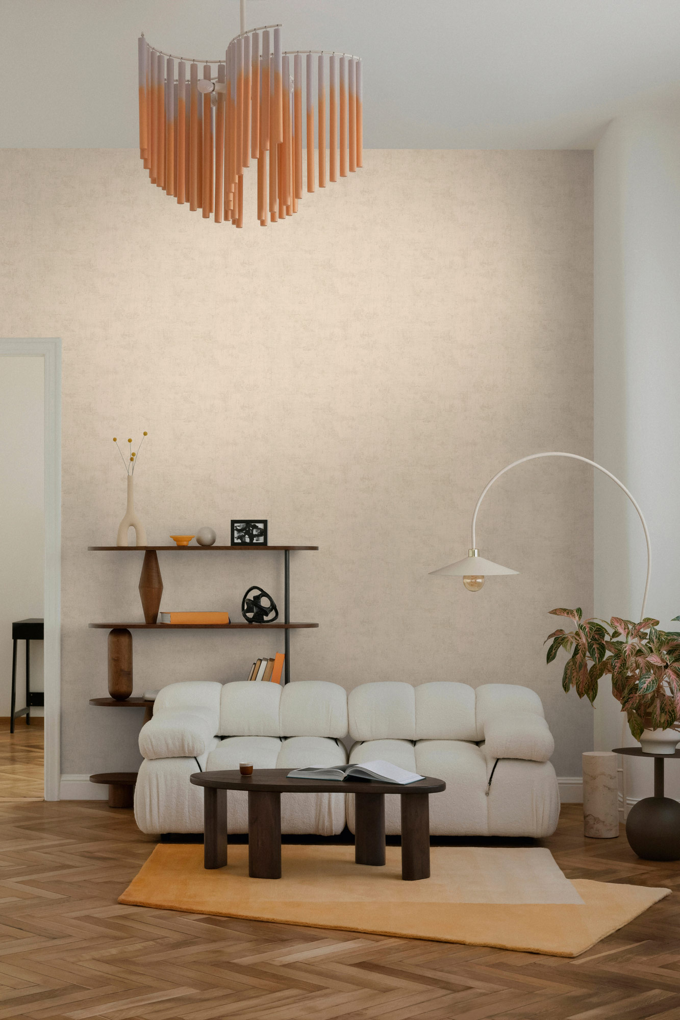 AS Vliestapete Nordic Feeling Unitapete Beige 791541