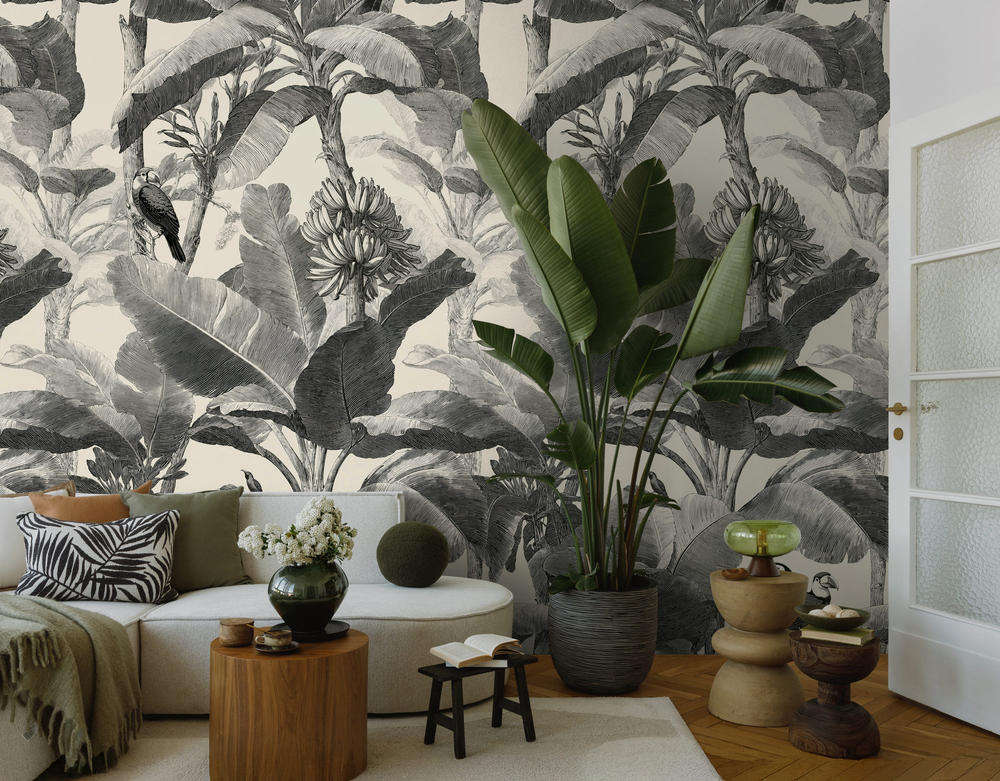 AS Fototapete The Wall 4 Dschungel Schwarz 792293