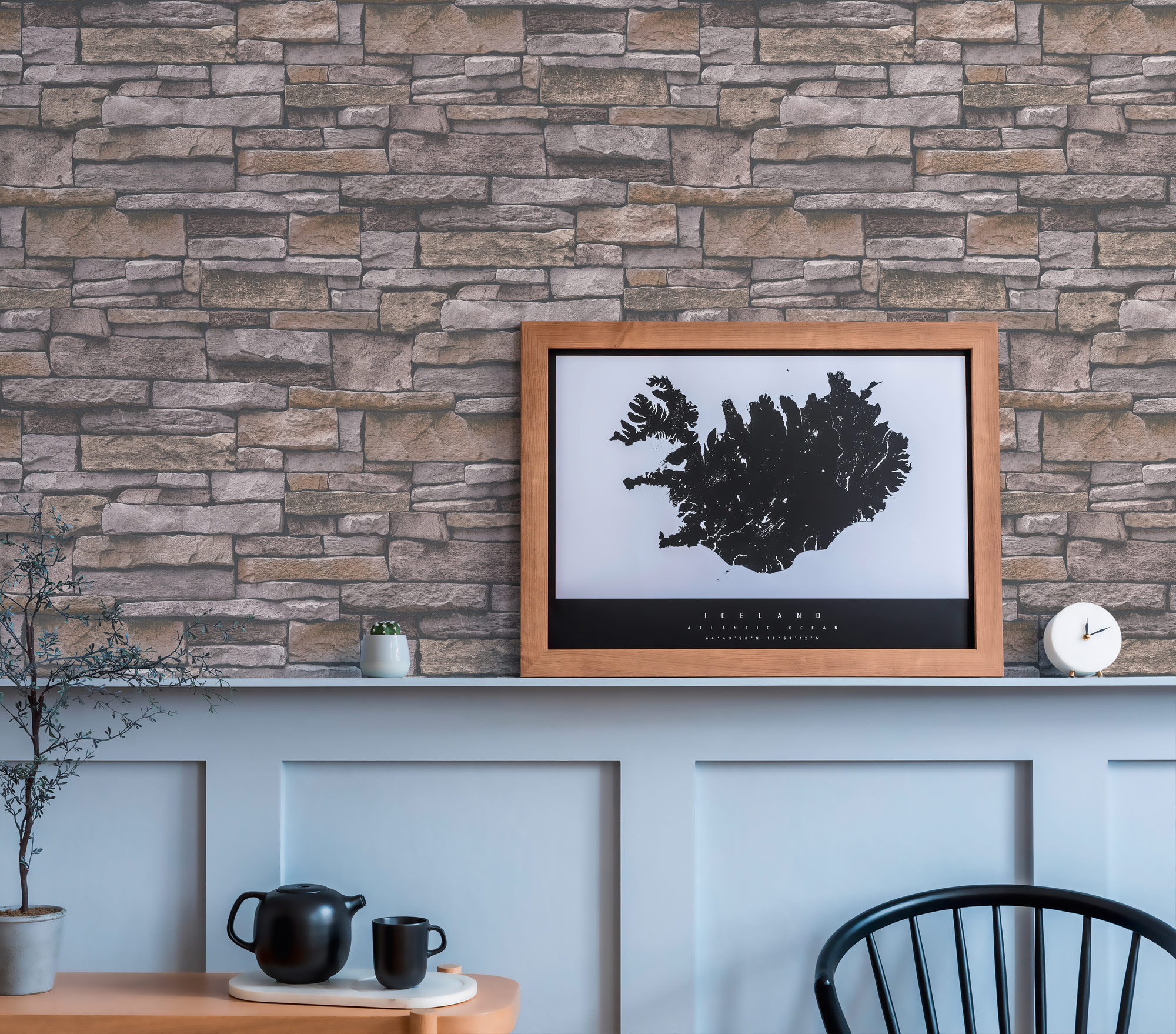 AS Vliestapete Terra Steinoptik grau 388133