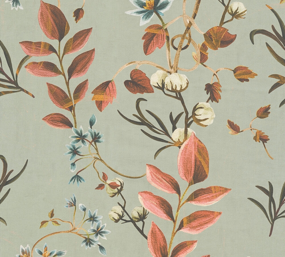 AS Vliestapete Anna d'Andrea Floral Grau 782122