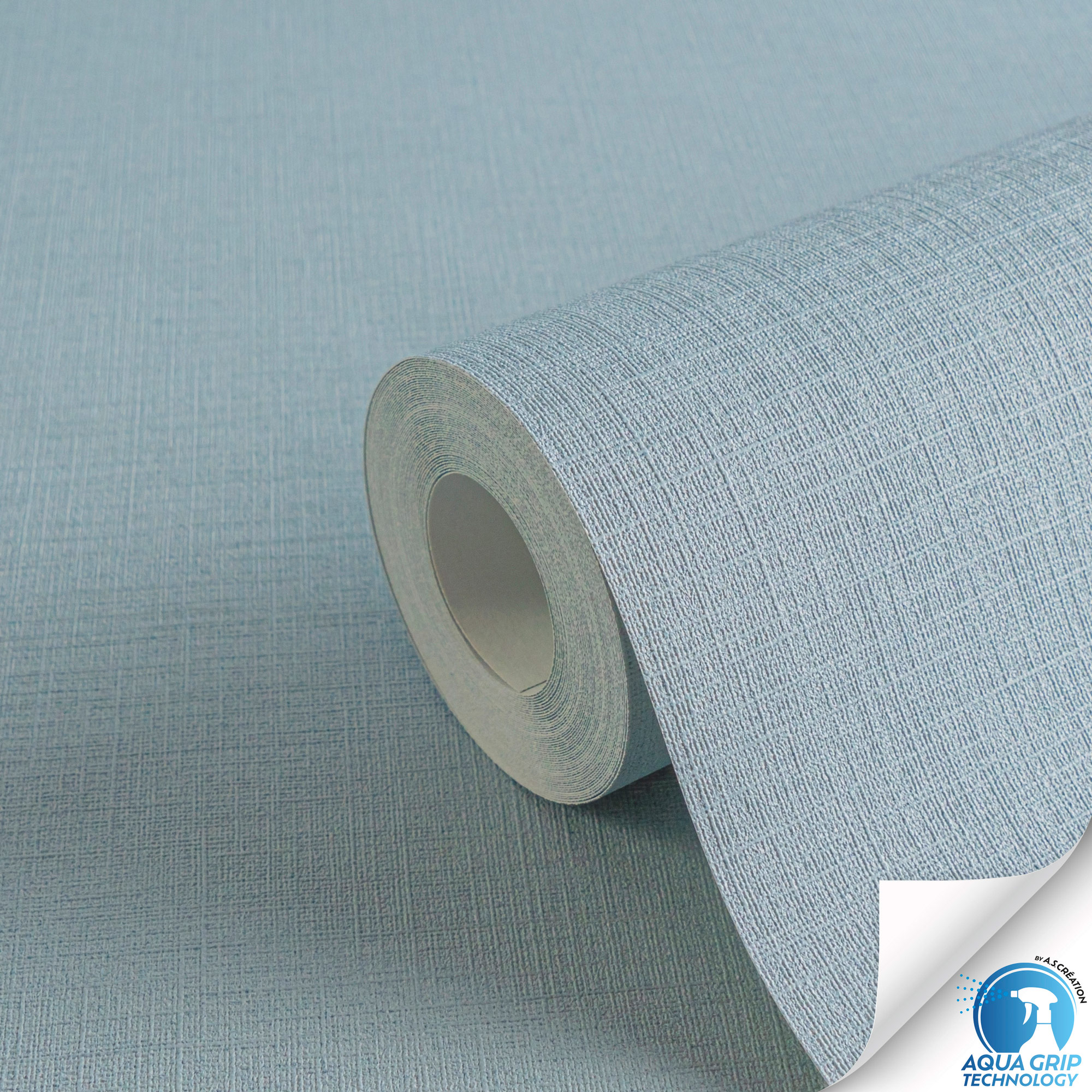 AS Vliestapete WOW Designdrop Unitapete Blau 785753