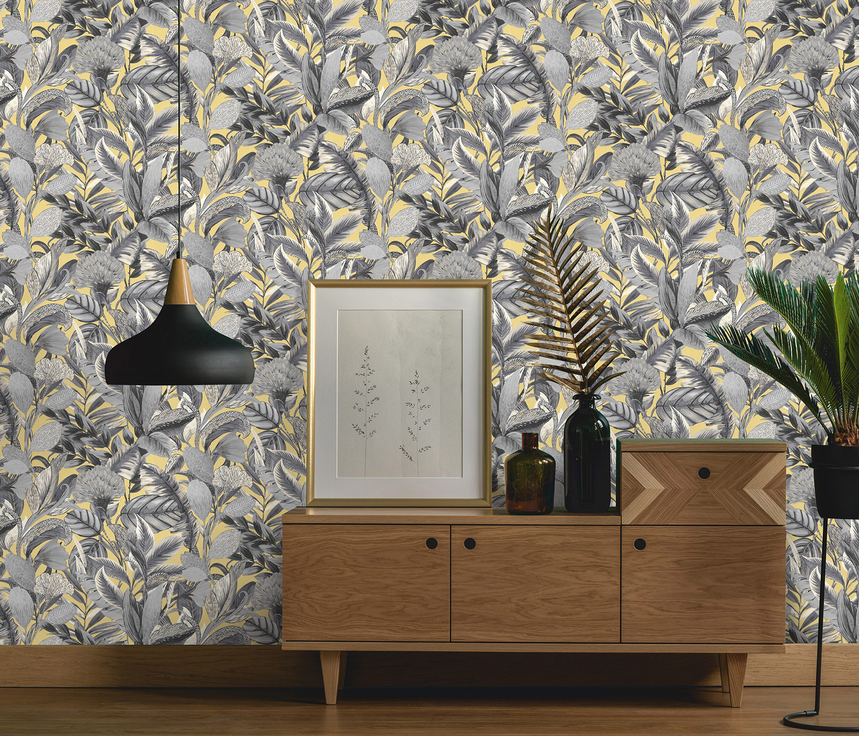 Erismann Vliestapete Elle 2 Botanik schwarz 1020215