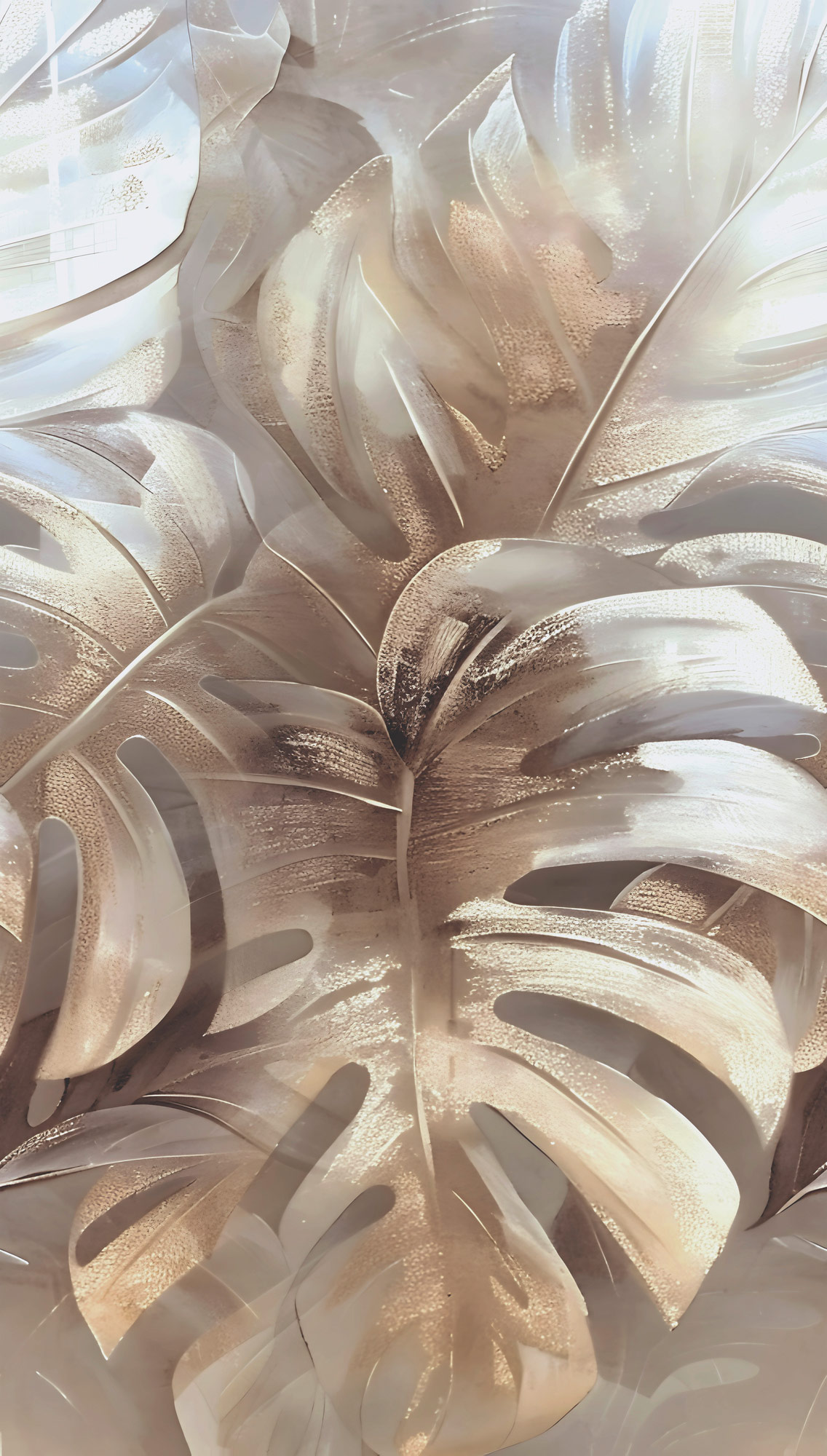 AS Fototapete MS Hot Spots Palmenblätter Beige 790161