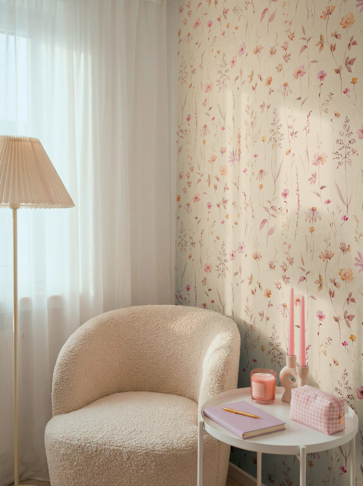 AS Vliestapete Trend Spectrum Blumentapete Beige 792373