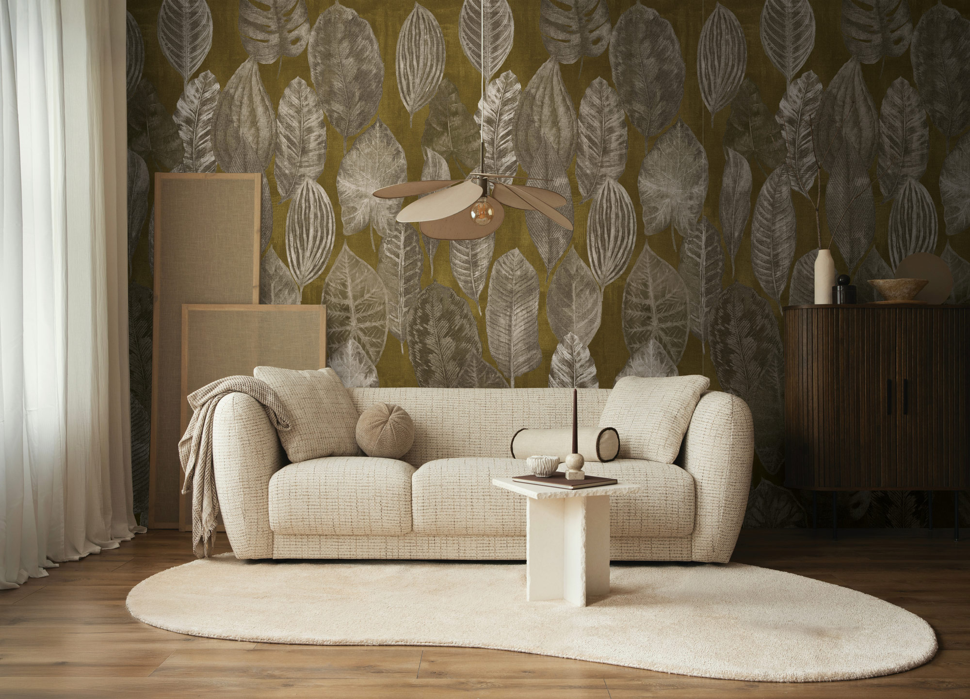 AS Fototapete The Wall 4 Botanik Beige 792465