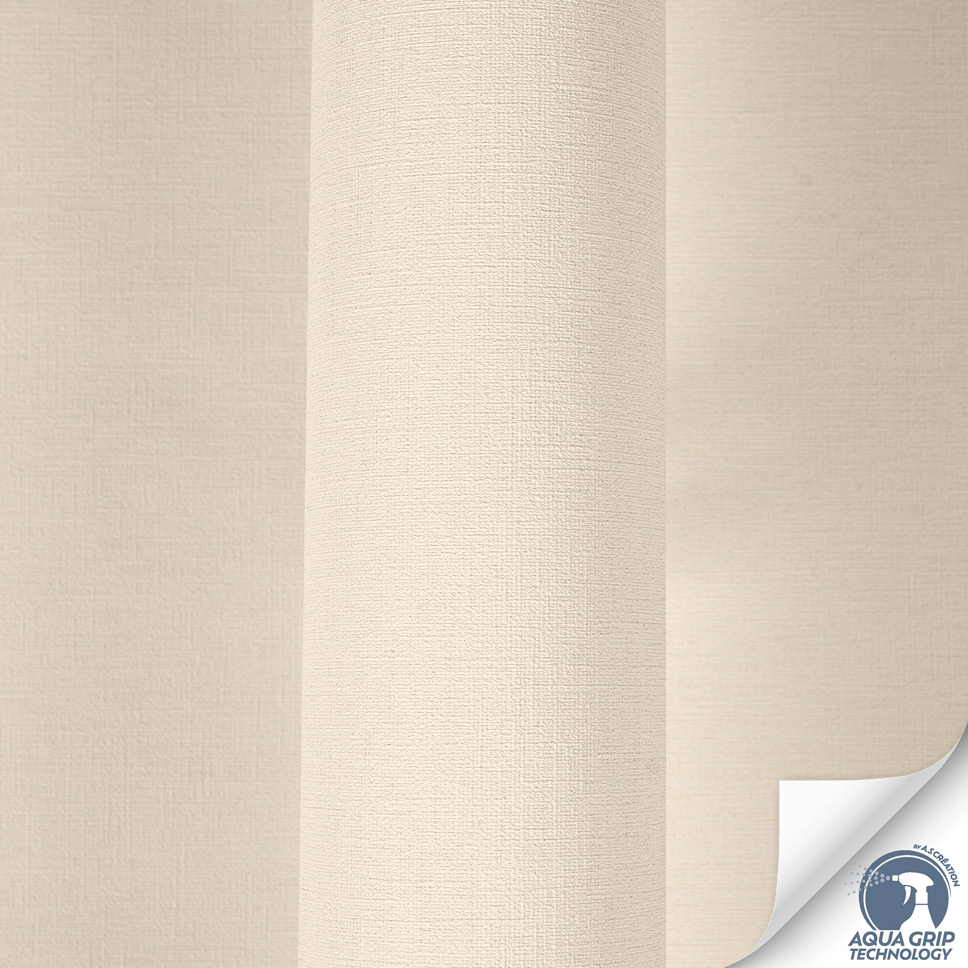 AS Vliestapete Cosiness Designdrop 2 Uni Creme 785751