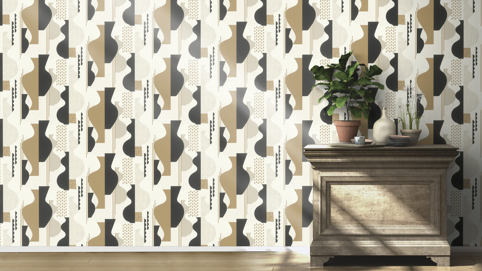 Rasch Vliestapete Symphony Weiß-Cremeweiß 866629