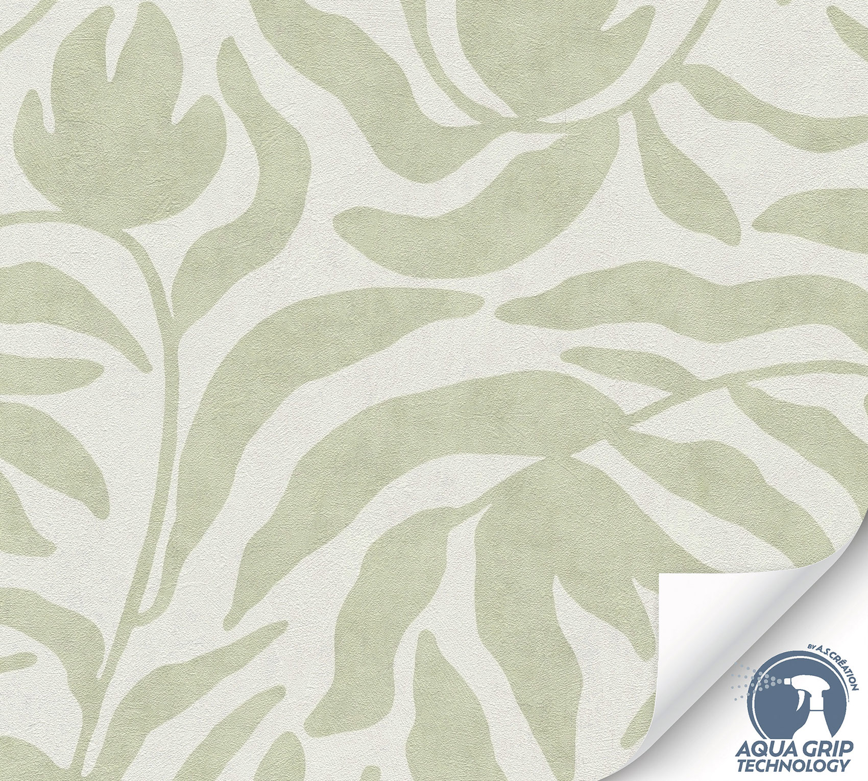 AS Vliestapete Cosiness Designdrop 2 Natur Grün 793142