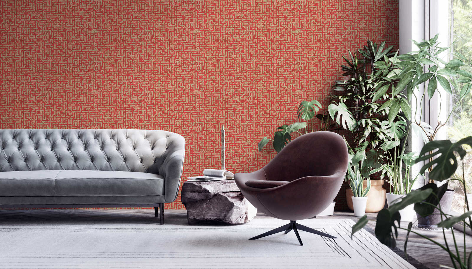 Livingwalls Vliestapete My Home My Spa Geometrisch 386954