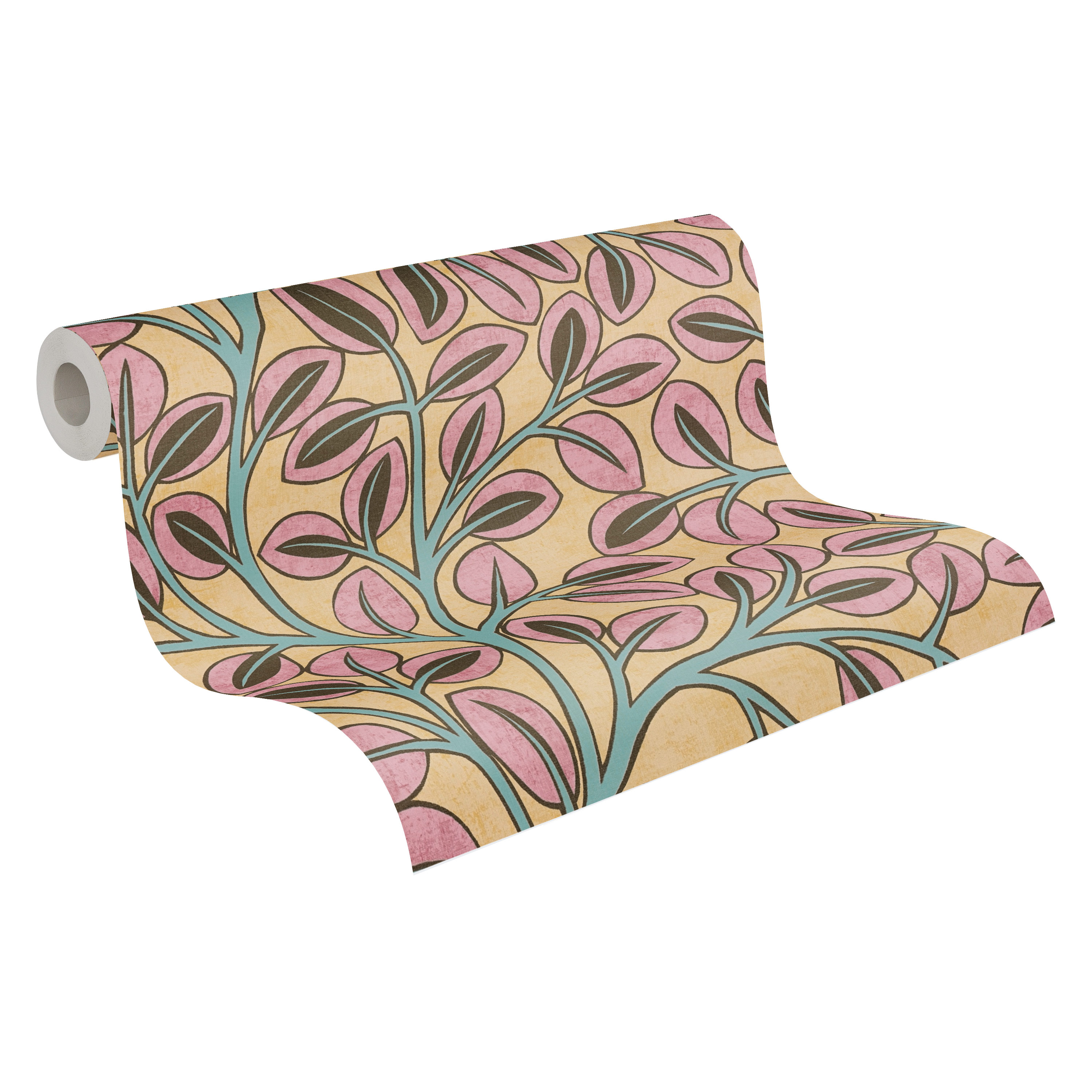 AS Vliestapete Nordic Feeling Blätter Äste Zweig Gelb 791504