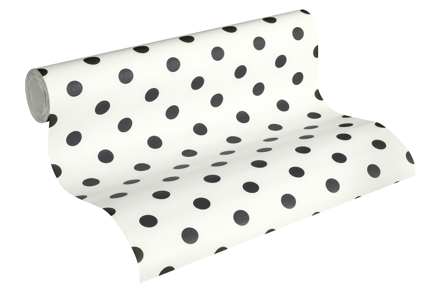 Thomas Vliestapete Dots weiss/schwarz TLT008 - 363363