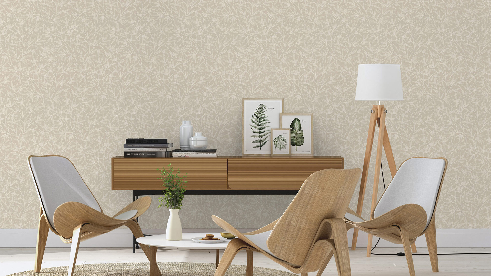 Rasch Vliestapete Liverna Beige-greige 554847