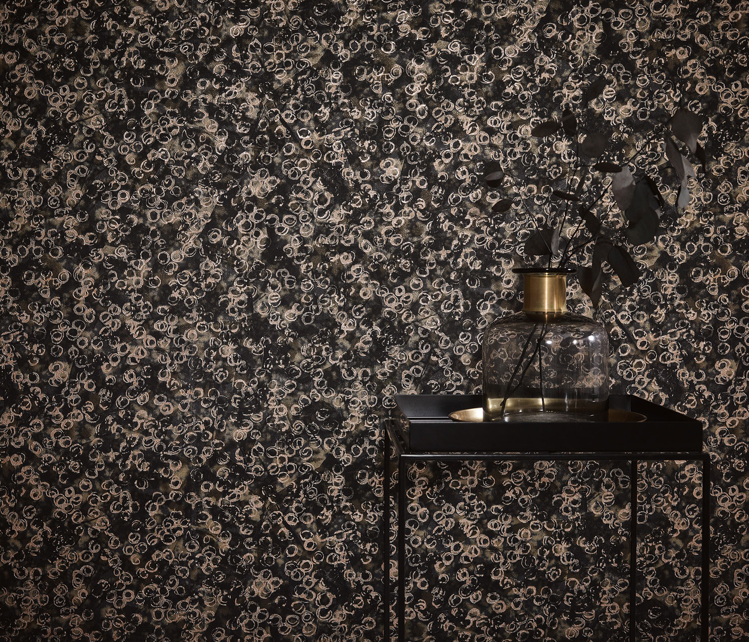 Erismann Vliestapete Elle 3 schwarz Punkte/Kreise 1033415